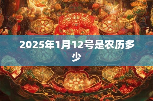 2025年1月12号是农历多少