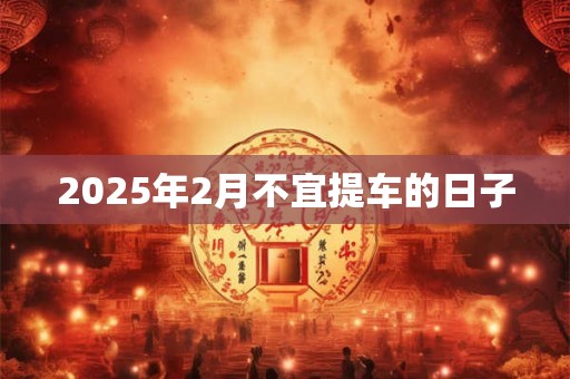 2025年2月不宜提车的日子