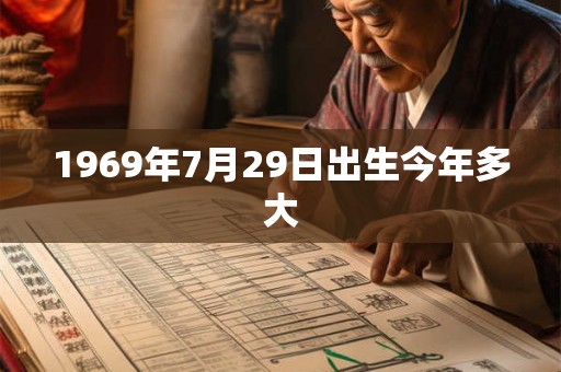 1969年7月29日出生今年多大