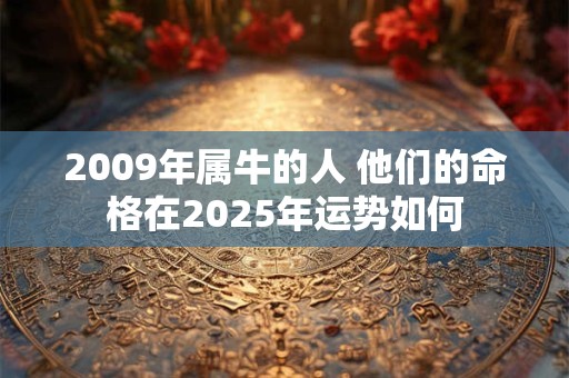 2009年属牛的人 他们的命格在2025年运势如何