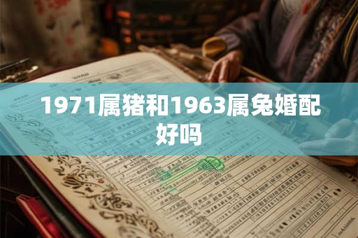 1971属猪和1963属兔婚配好吗