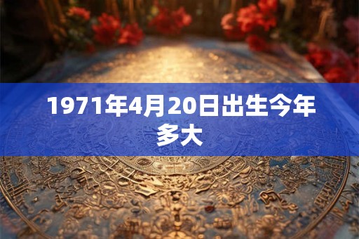 1971年4月20日出生今年多大
