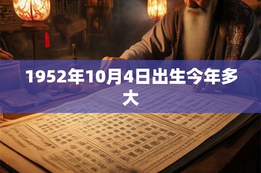 1952年10月4日出生今年多大