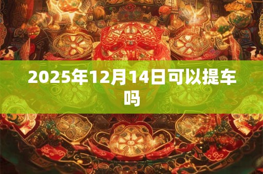 2025年12月14日可以提车吗