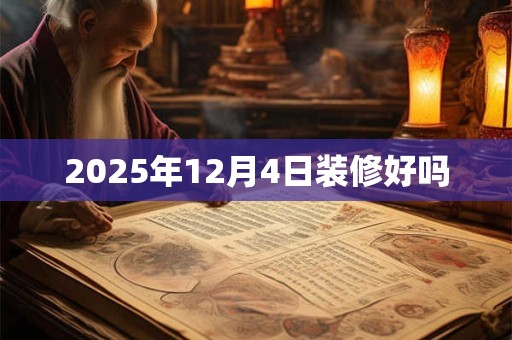 2025年12月4日装修好吗 2025年12月4日装修好吗