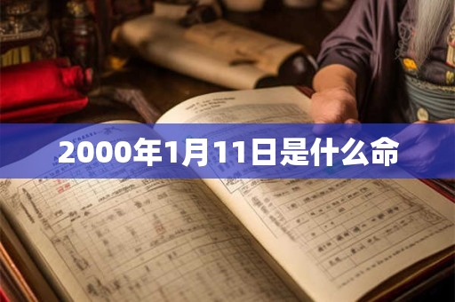 2000年1月11日是什么命