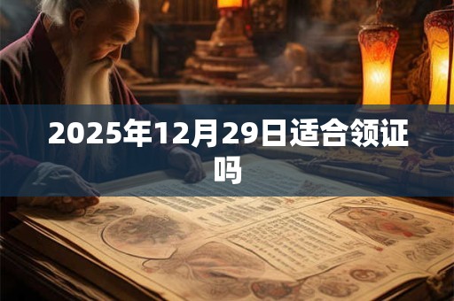 2025年12月29日适合领证吗