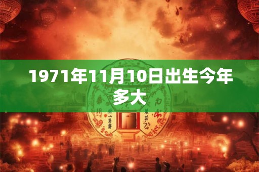 1971年11月10日出生今年多大