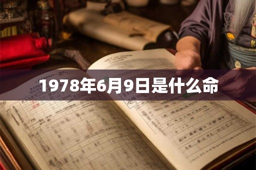 1978年6月9日是什么命