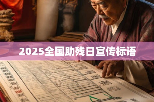 2025全国助残日宣传标语