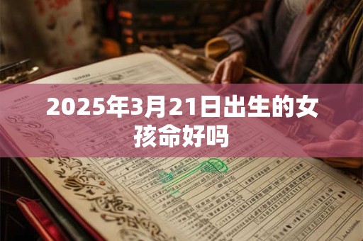2025年3月21日出生的女孩命好吗