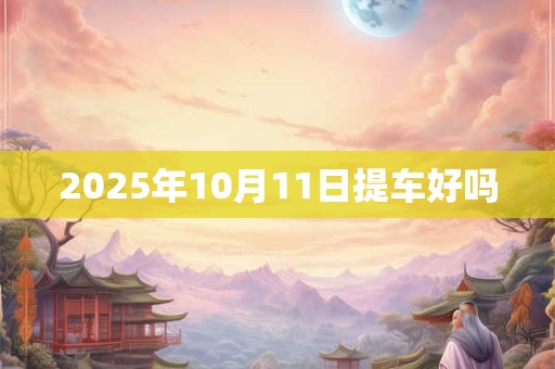 2025年10月11日提车好吗