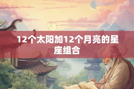 12个太阳加12个月亮的星座组合
