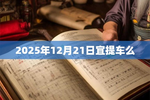2025年12月21日宜提车么