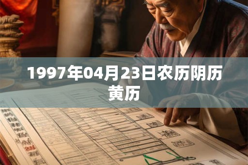 1997年04月23日农历阴历黄历