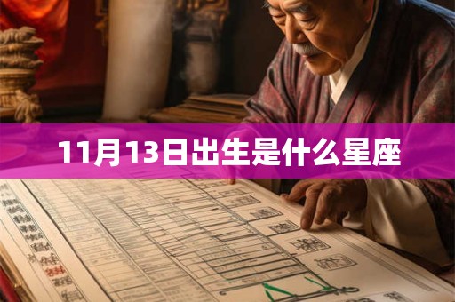 11月13日出生是什么星座