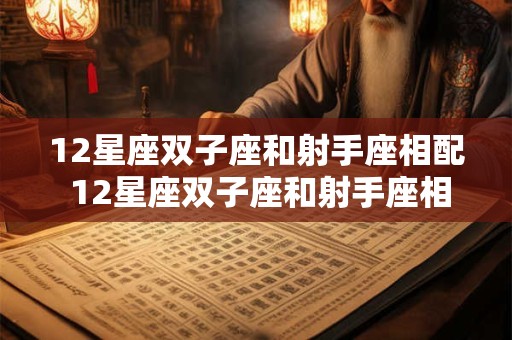 12星座双子座和射手座相配 12星座双子座和射手座相配吗女生
