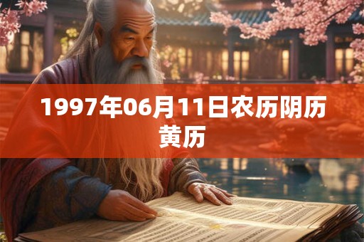 1997年06月11日农历阴历黄历