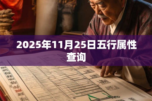 2025年11月25日五行属性查询