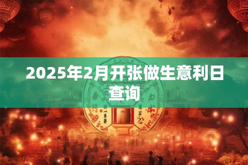 2025年2月开张做生意利日查询