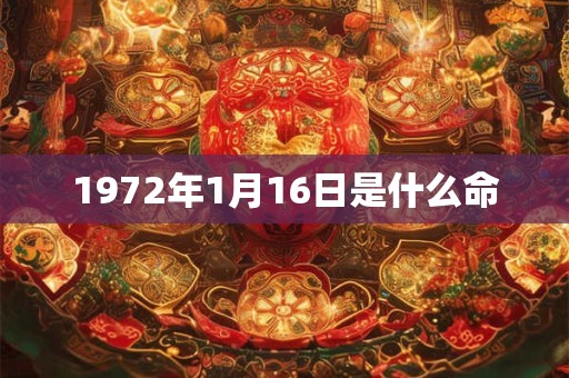 1972年1月16日是什么命