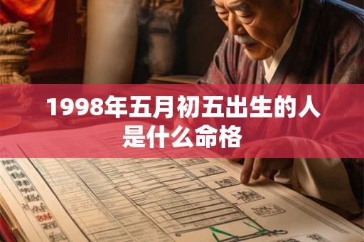 1998年五月初五出生的人是什么命格
