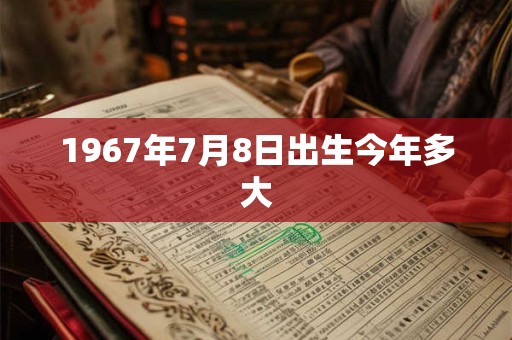 1967年7月8日出生今年多大