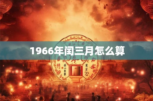 1966年闰三月怎么算