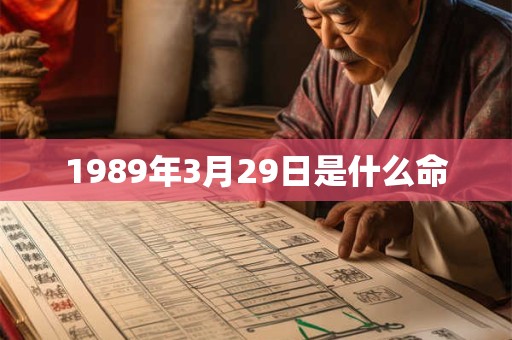 1989年3月29日是什么命