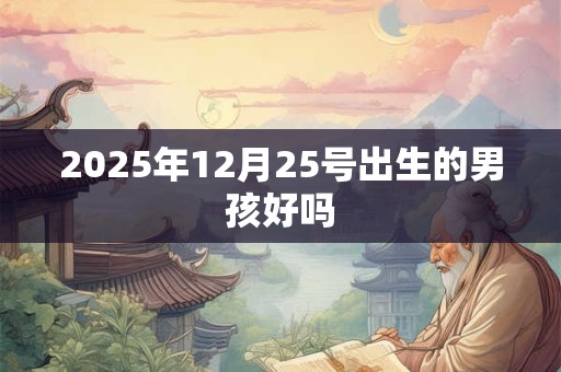 2025年12月25号出生的男孩好吗