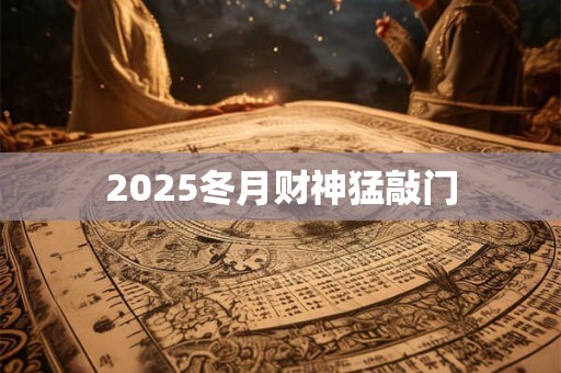 2025冬月财神猛敲门 2025冬月财神猛敲门