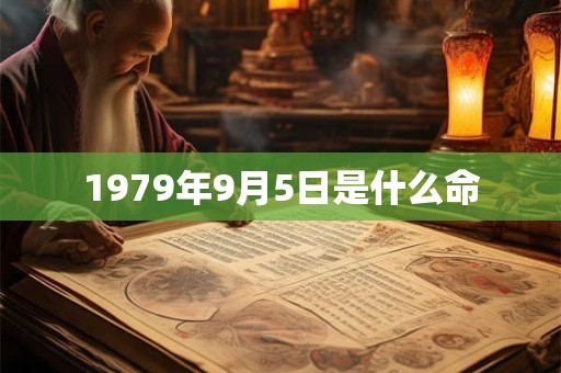 1979年9月5日是什么命