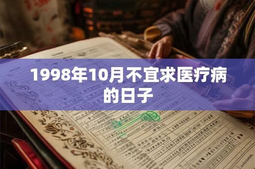 1998年10月不宜求医疗病的日子