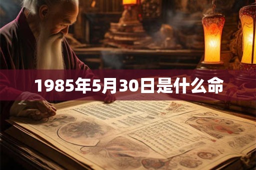 1985年5月30日是什么命