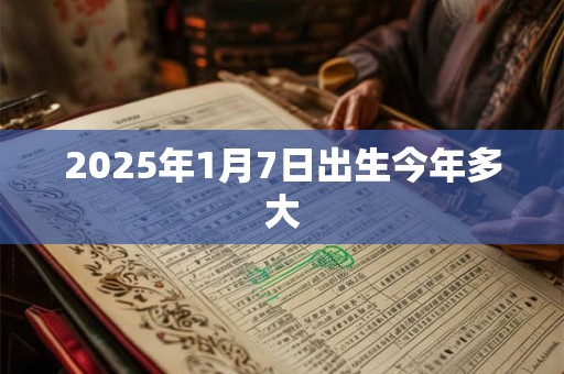 2025年1月7日出生今年多大