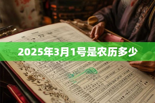 2025年3月1号是农历多少