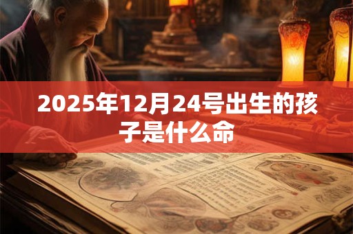 2025年12月24号出生的孩子是什么命