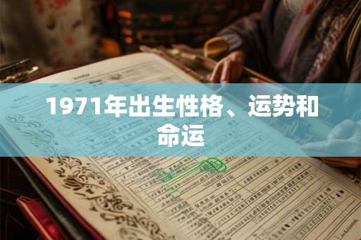 1971年出生性格、运势和命运