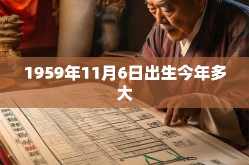 1959年11月6日出生今年多大