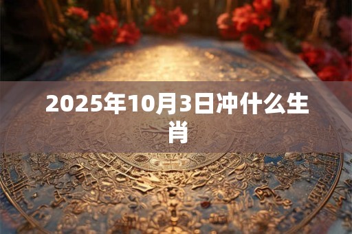 2025年10月3日冲什么生肖