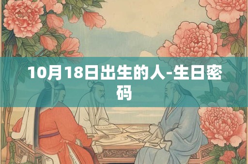 10月18日出生的人-生日密码
