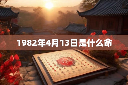 1982年4月13日是什么命