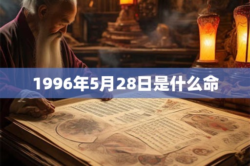 1996年5月28日是什么命