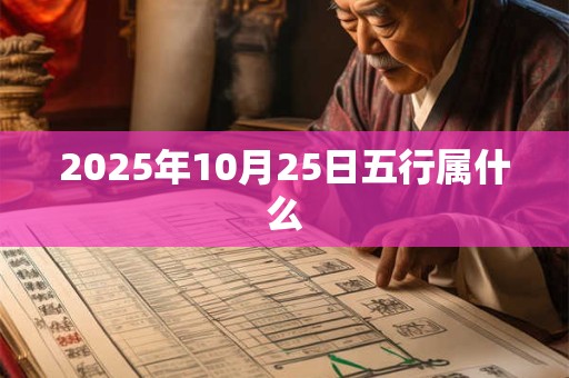 2025年10月25日五行属什么