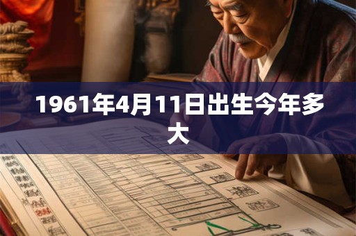 1961年4月11日出生今年多大