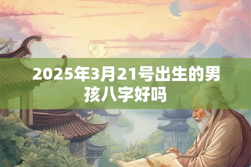 2025年3月21号出生的男孩八字好吗