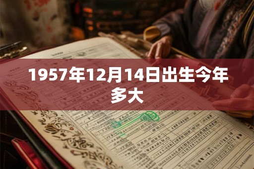 1957年12月14日出生今年多大