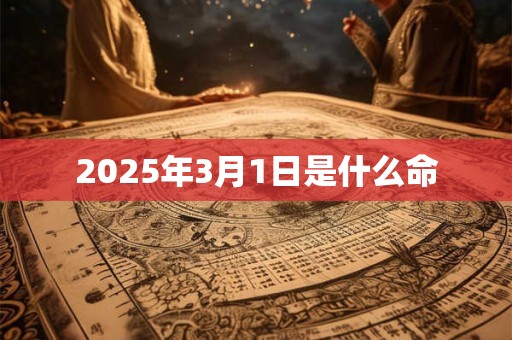 2025年3月1日是什么命 2025年3月1日是什么命