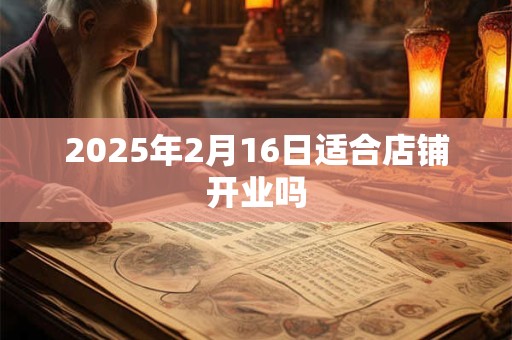 2025年2月16日适合店铺开业吗