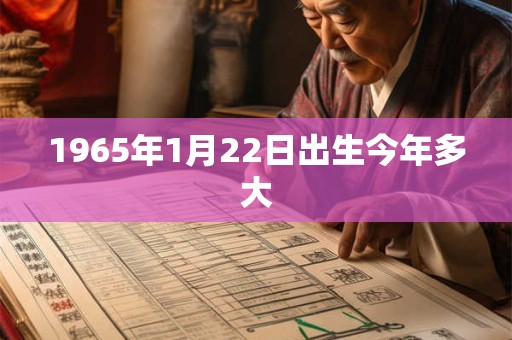 1965年1月22日出生今年多大